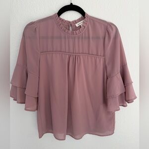 Monteau mauve pink blouse